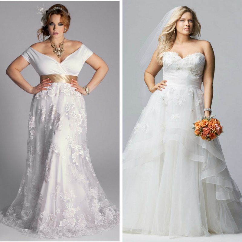Свадебные платья для полных девушек: выбираем фасоны и аксессуары