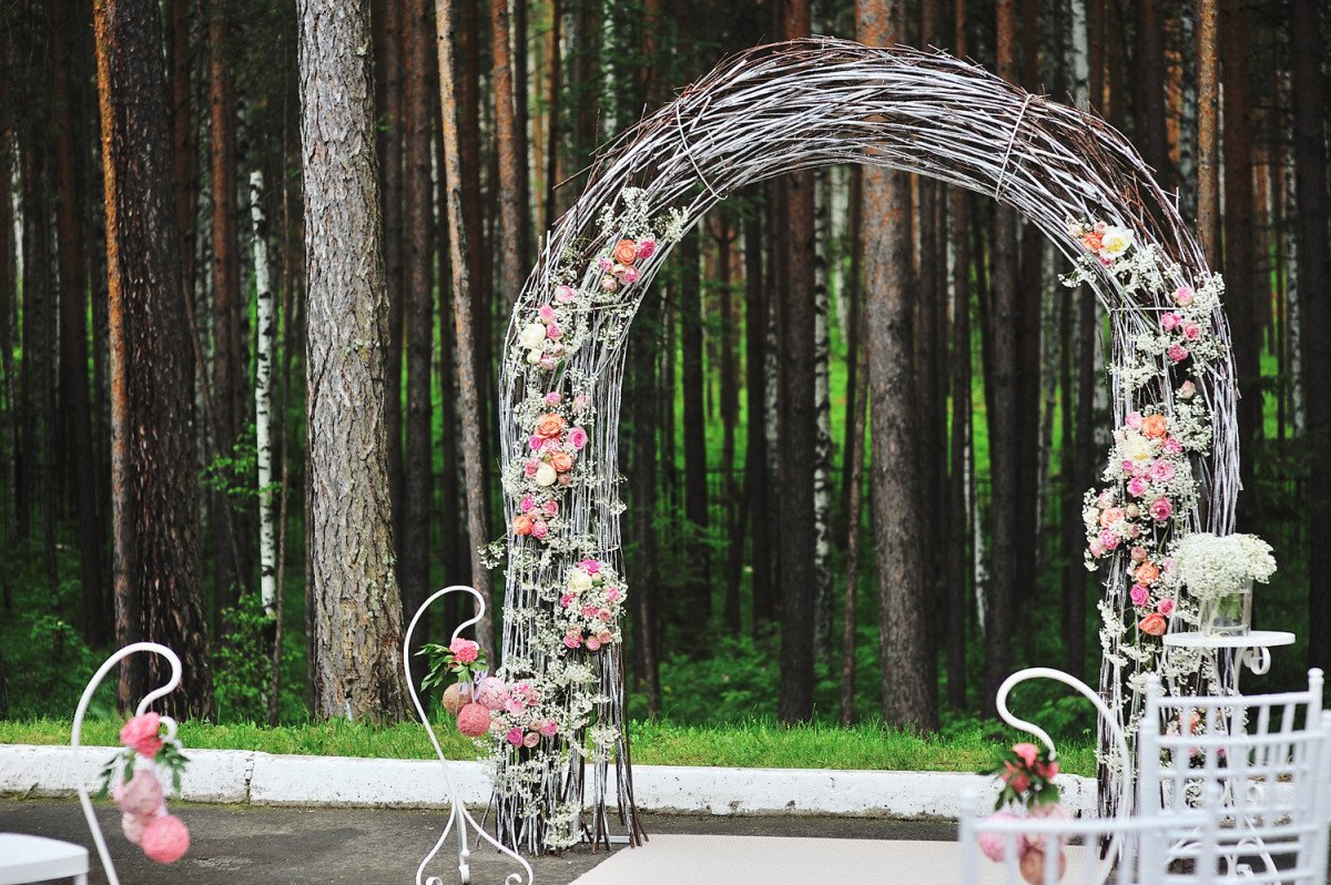 Свадебная арка своими руками ???? для выездной регистрации, свадебная арка из цветов
