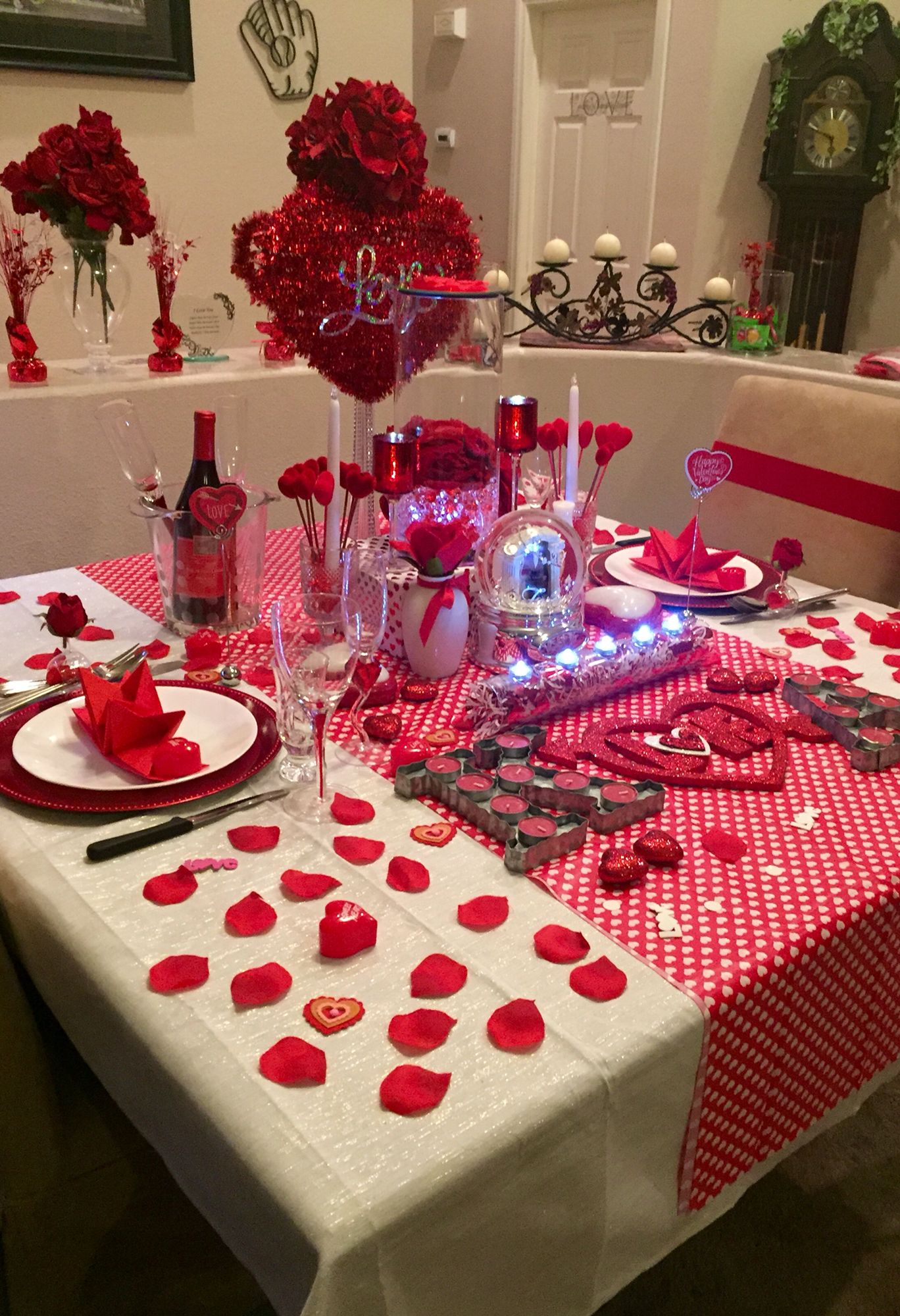 романтический стол для двоих в домашних условиях