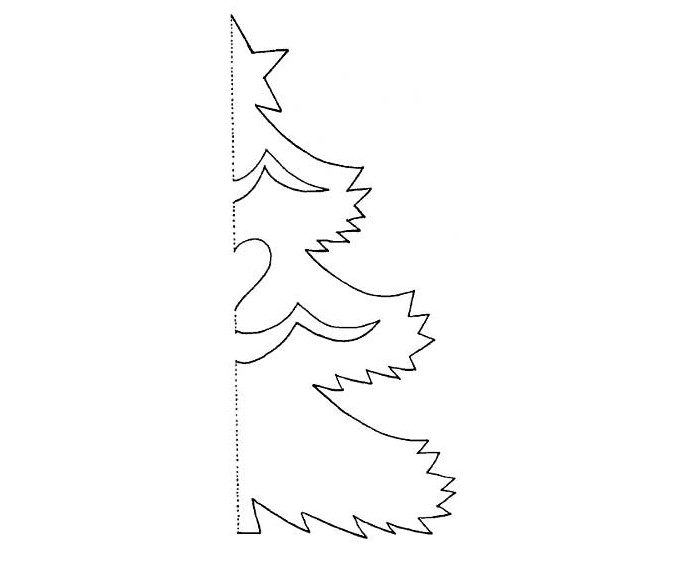 Объемная елка из бумаги своими руками + схемы и шаблоны для вырезания