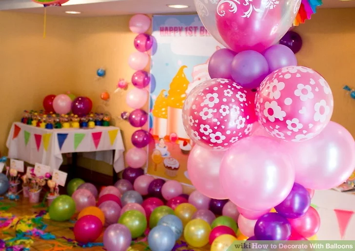 Как украсить комнату шарами: оформление дома воздушными шариками без гелия на день рождение своими руками: фото - украшение мероприятий mirball
