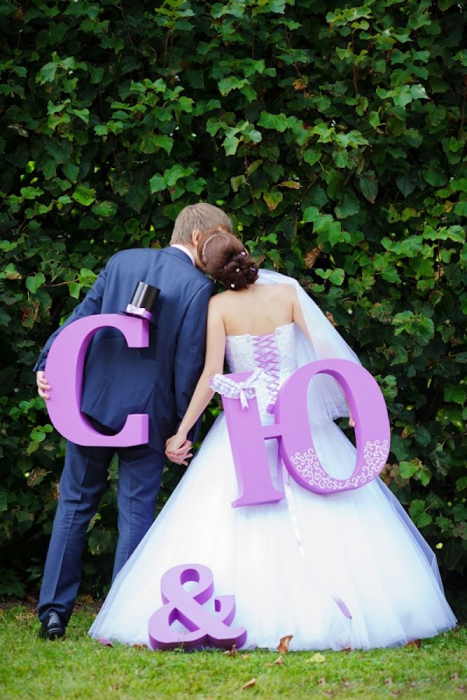 Буквы на свадьбу своими руками