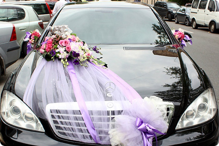 Как украсить автомобиль на свадьбу своими руками: советы
