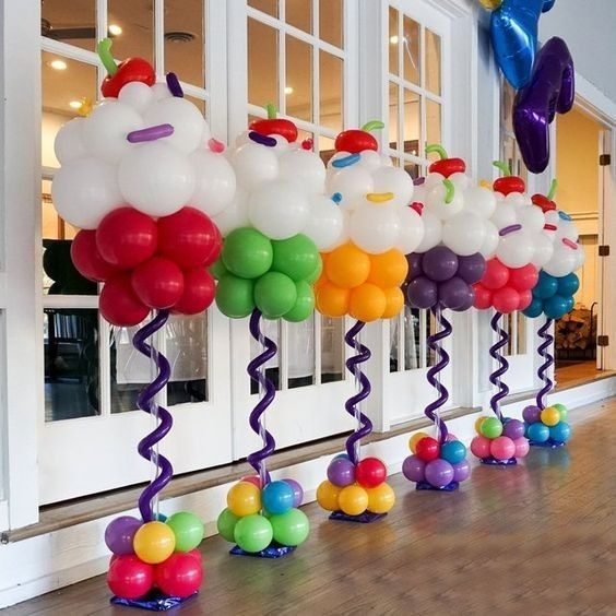 Как украсить комнату шарами на день рождения