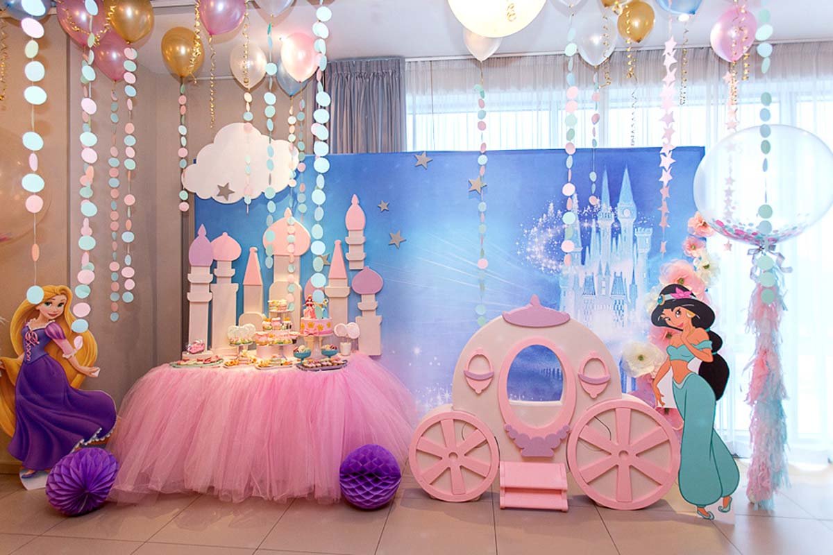 День рождения в стиле принцессы: оформление и развлечения