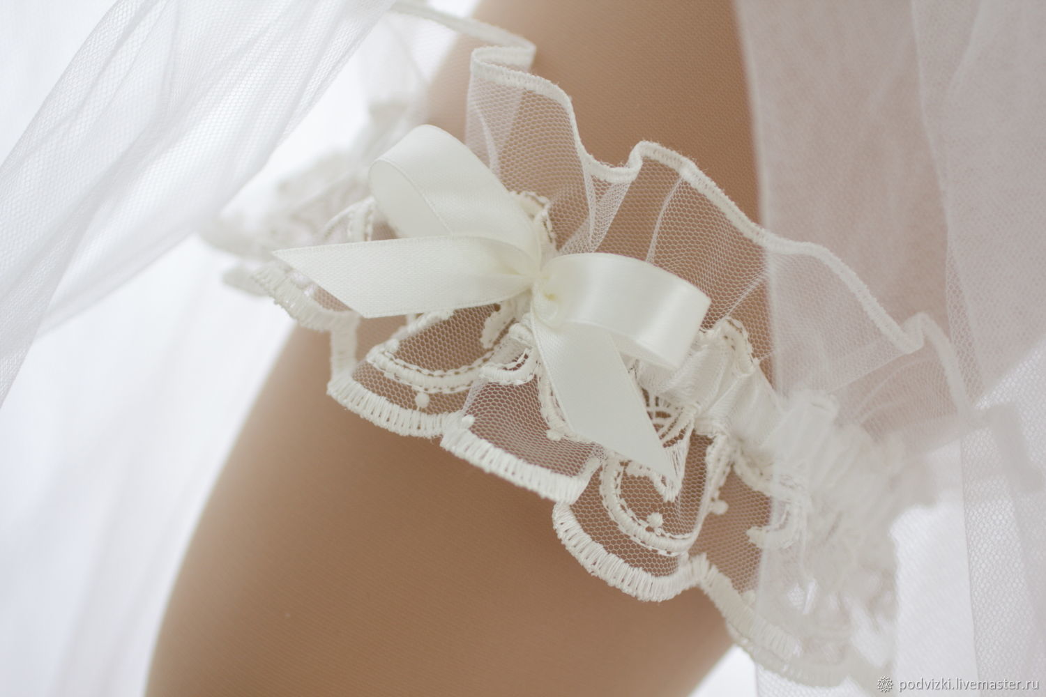 На какую ногу одевать подвязку невесте – фото вариантов