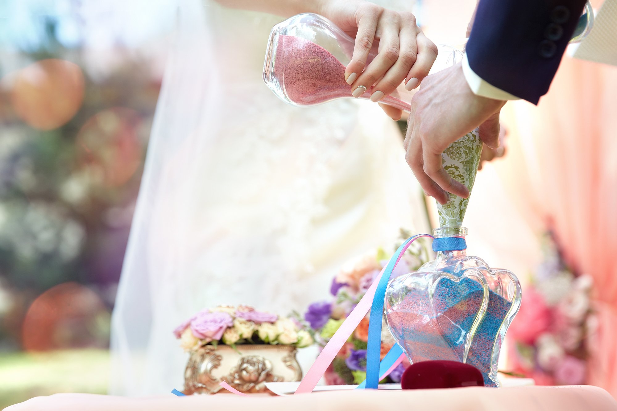 Песочная церемония на свадьбе, новая оригинальная традиция