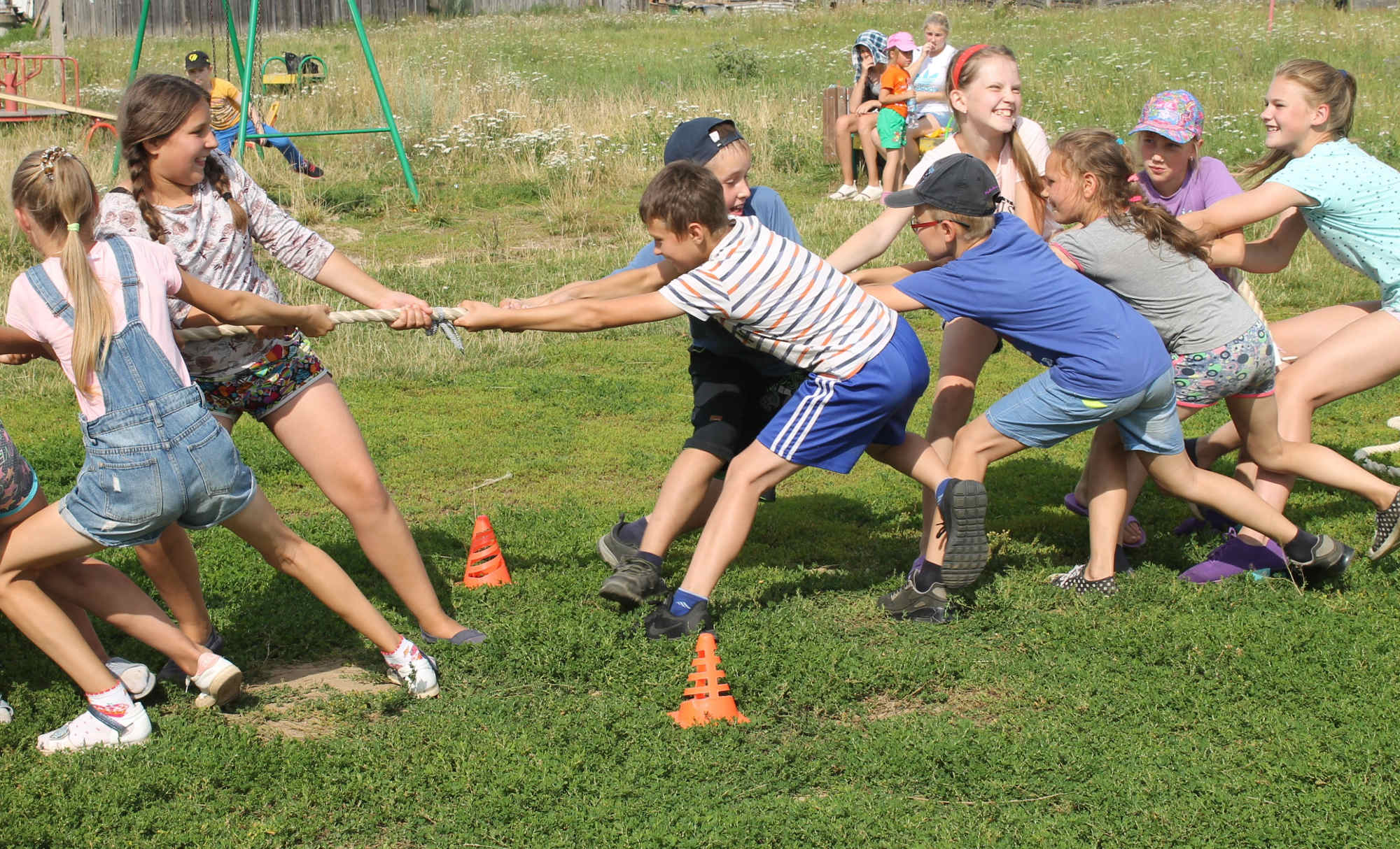 Игры на улице в лагере для детей от 7 до 12 лет