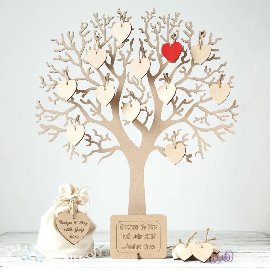Как сделать дерево для пожеланий на свадьбу?