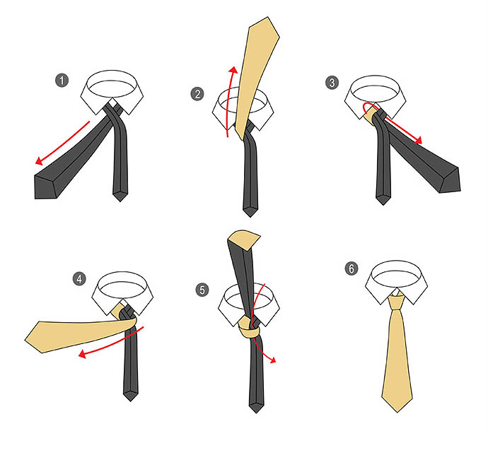 Как завязать галстук ???? правильно (30 фото-видео схем пошагово модных вариантов)