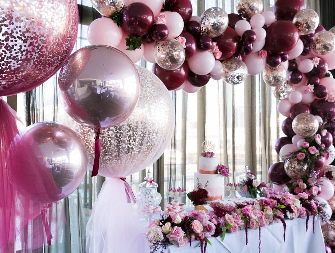 Как украсить свадьбу воздушными шарами. красивые фото