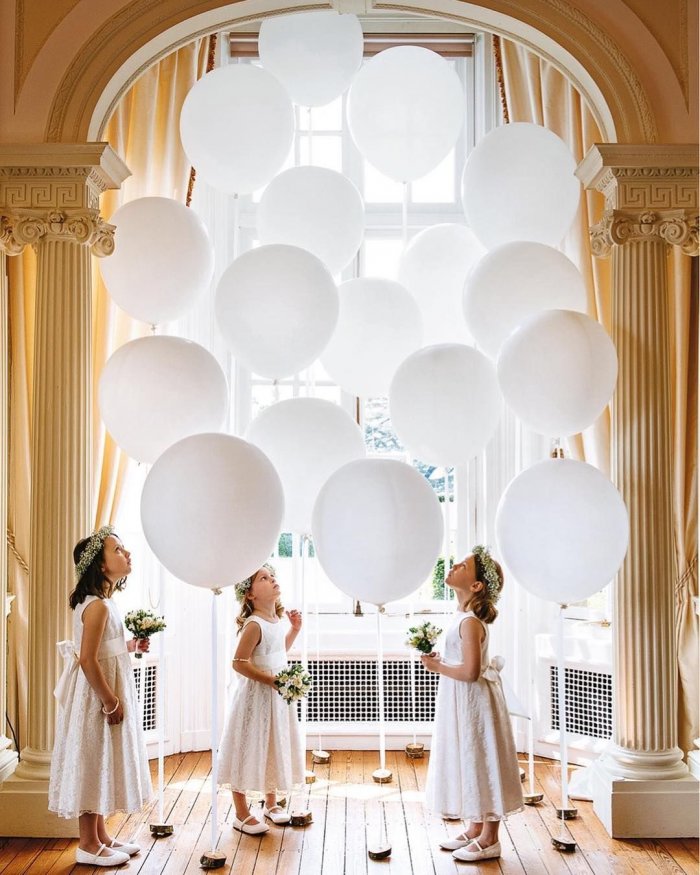 Оформление свадьбы воздушными шарами — идеи с фото