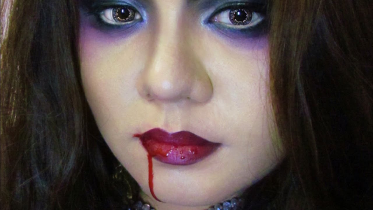 Вампир макияж на хэллоуин в домашних условиях