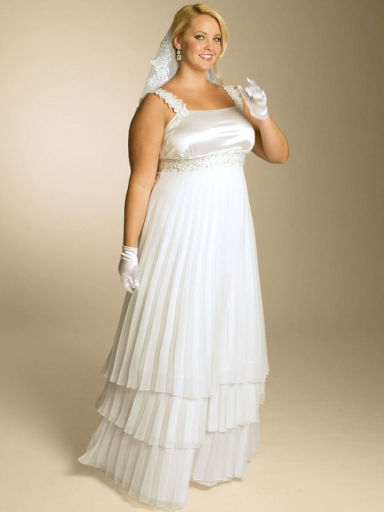 Свадебные платья для полных девушек (фото)