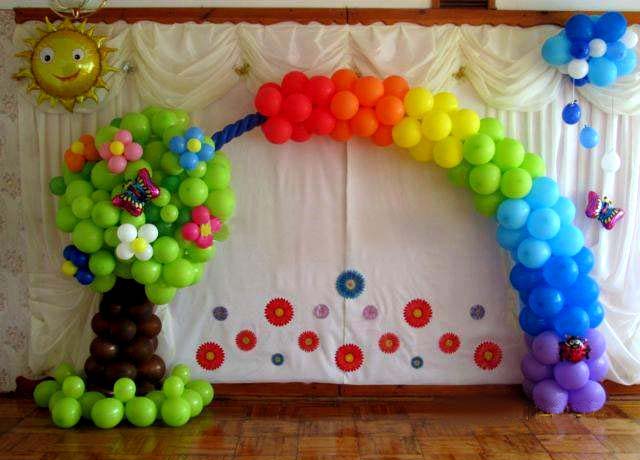 Воздушное торжество для маленьких или как оформить шарами выпускной в детском саду | занятия в детсаду - занятия с дошкольниками