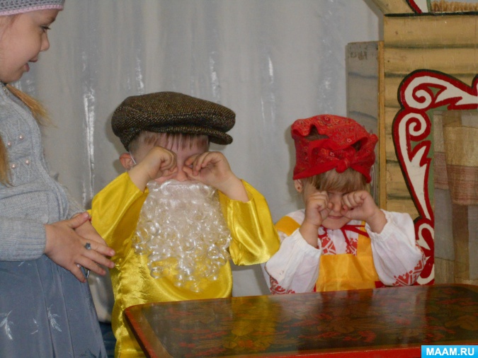 Театрализованное представление с детьми и родителями по мотивам сказки «курочка ряба»