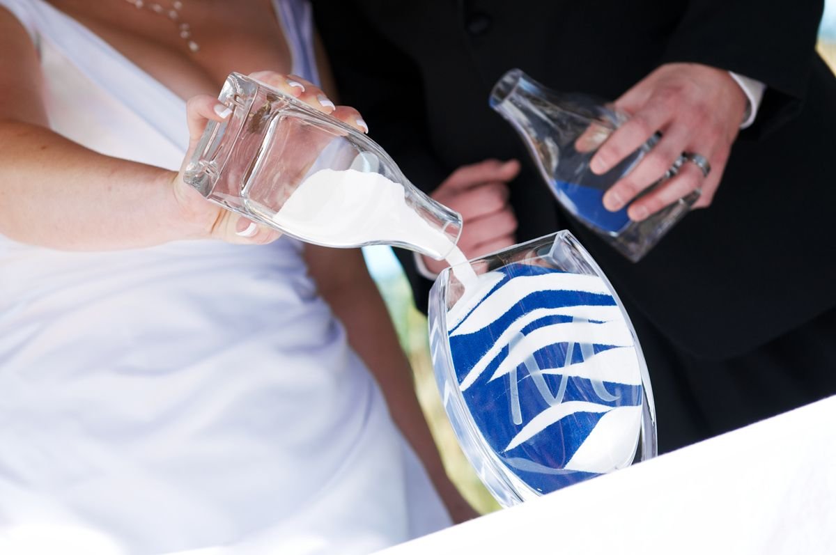 Песочная церемония на свадьбе - что это такое и как ее провести